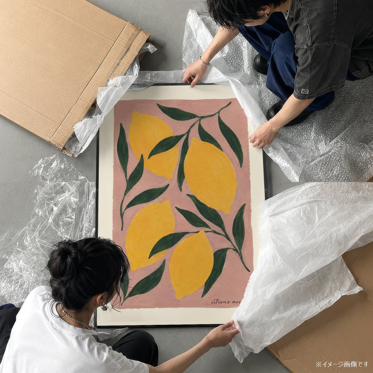 「citrons acides」ボタニカルアートポスター - Ink Jp