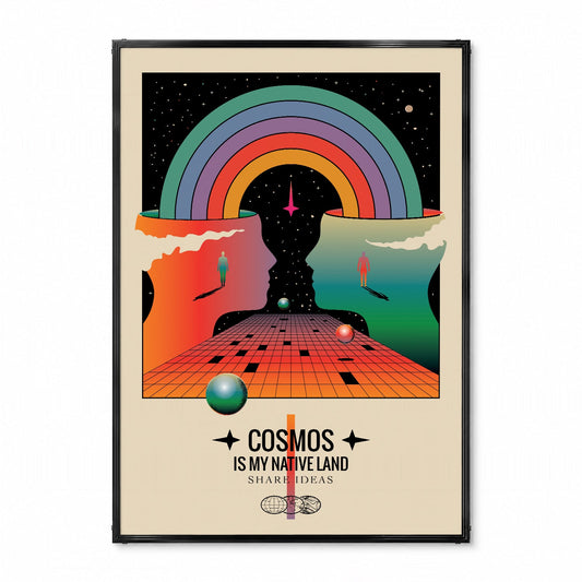 「COSMOS is My Native Land」サイケデリックアートポスター - Ink Jp