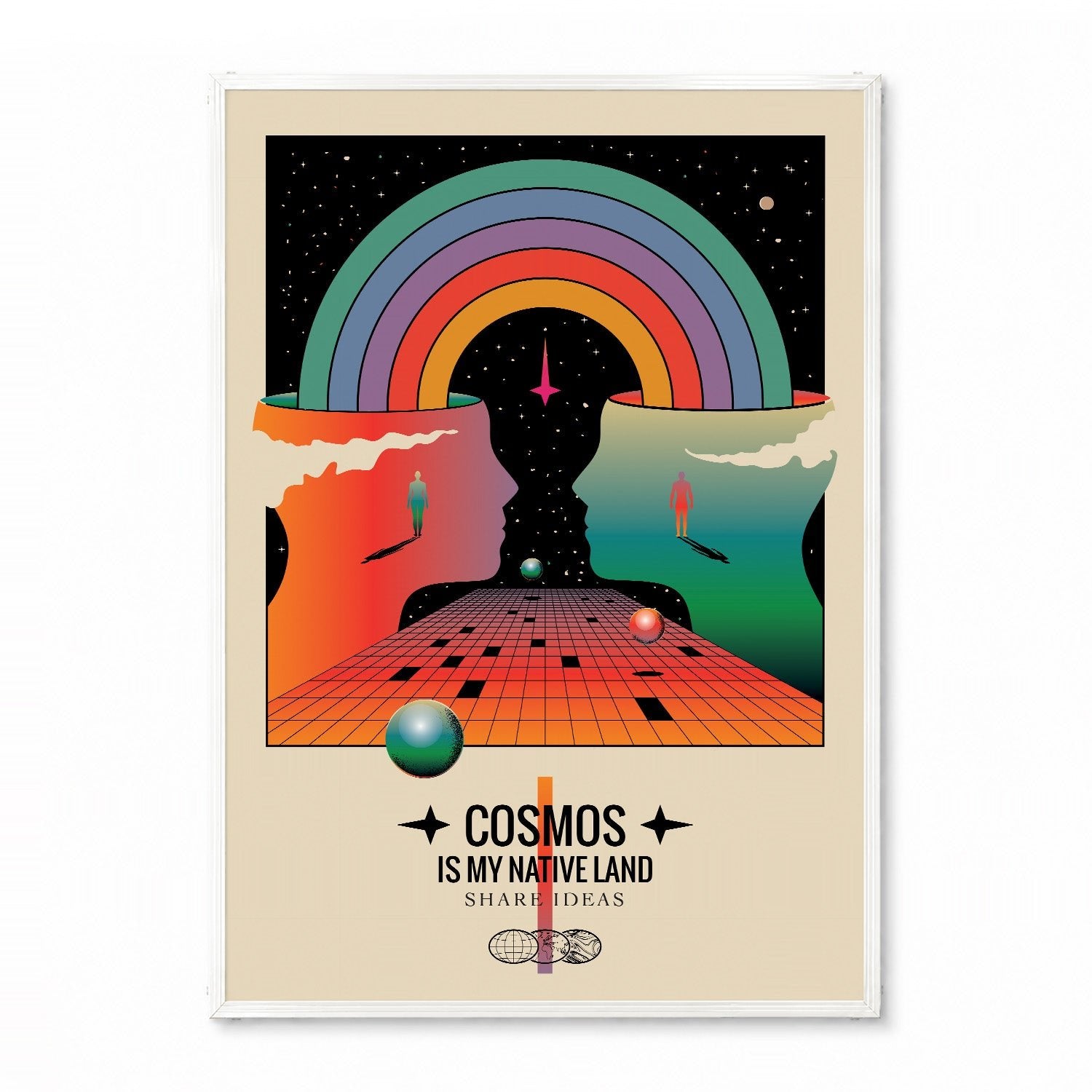 COSMOS is My Native Land」サイケデリックアートポスター – Ink Jp