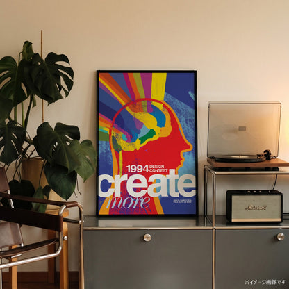 「create more」1994デザインコンテストポスター - Ink Jp