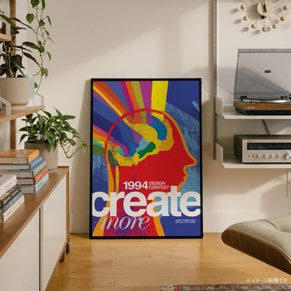 「create more」1994デザインコンテストポスター - Ink Jp