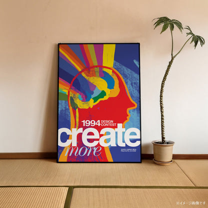 「create more」1994デザインコンテストポスター - Ink Jp