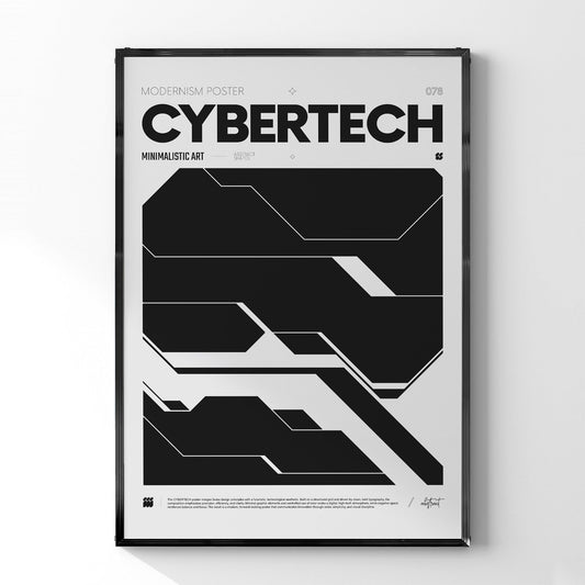 「CYBERTECH」グラフィックアートポスター - Ink Jp