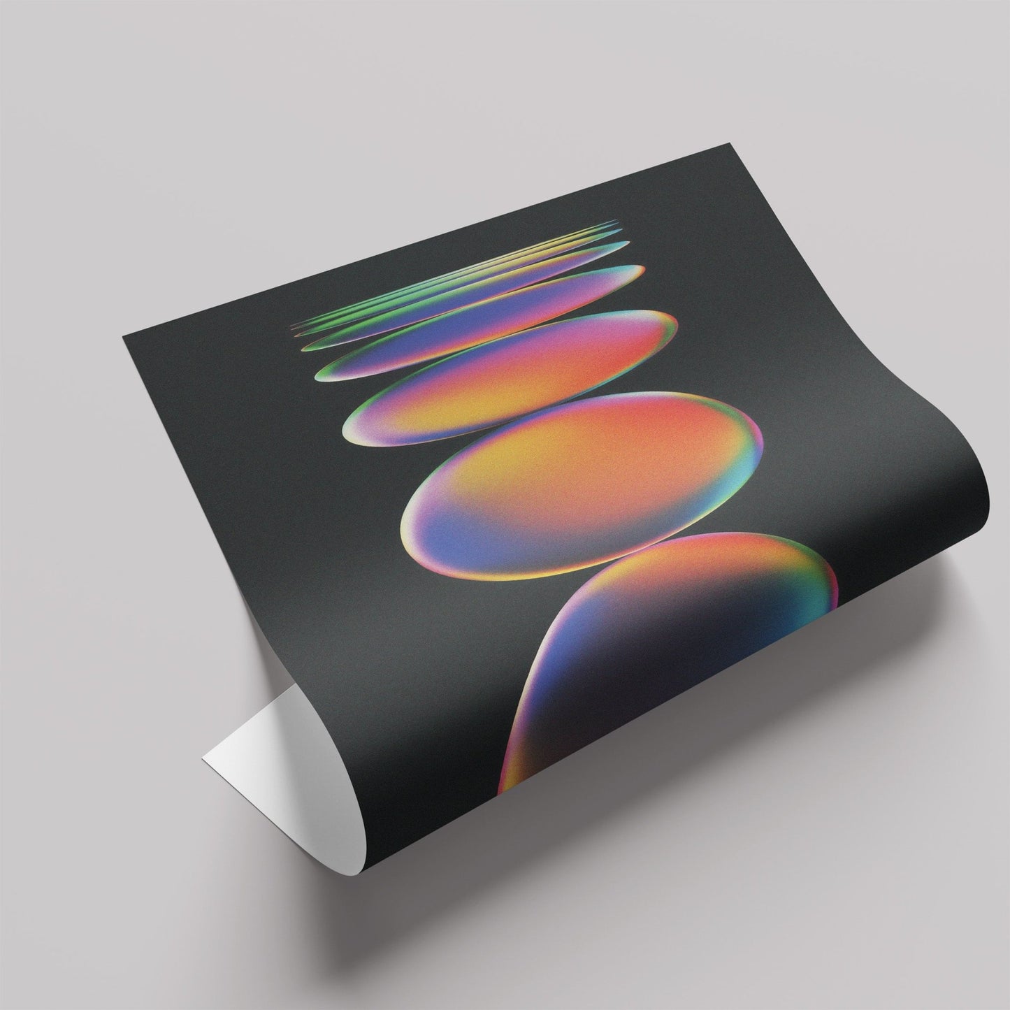 「Descend」グラデーションアートポスター - Ink Jp