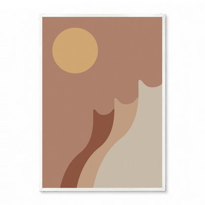 「Desert Cats at Dusk」キャットアートポスター - Ink Jp