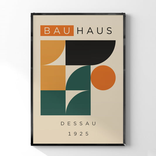 バウハウス DESSAU 1925 デザインポスター - Ink Jp