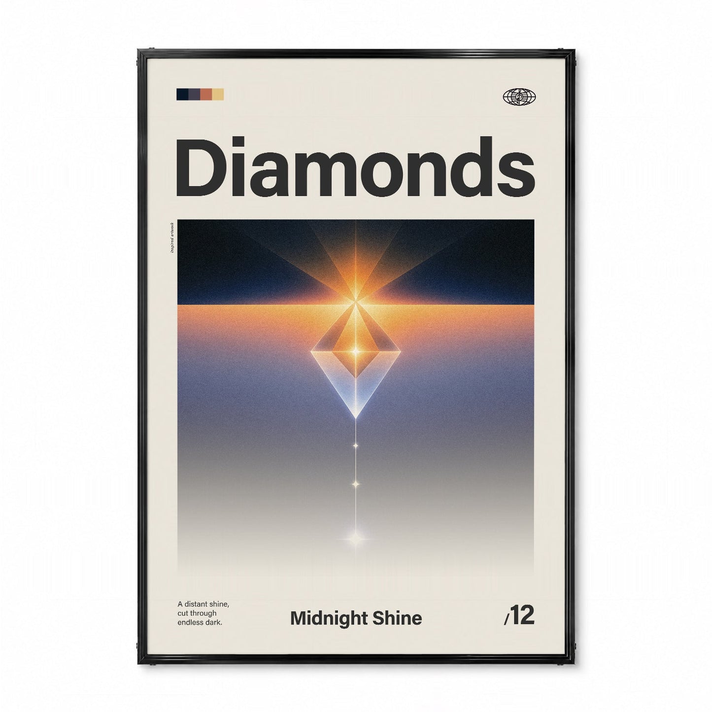 「Diamonds」音楽インスパイア アートポスター - Ink Jp