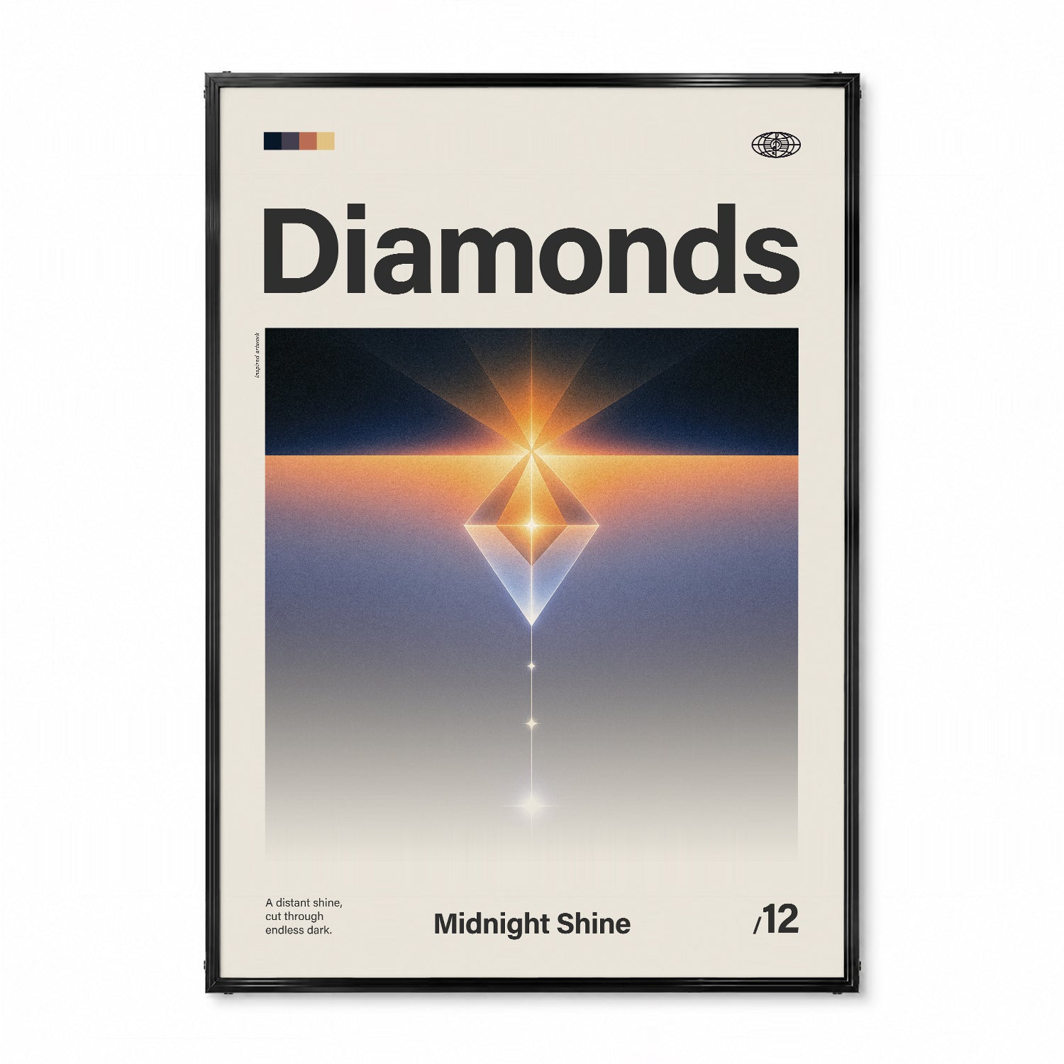 「Diamonds」音楽インスパイア アートポスター - Ink Jp