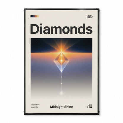 「Diamonds」音楽インスパイア アートポスター - Ink Jp