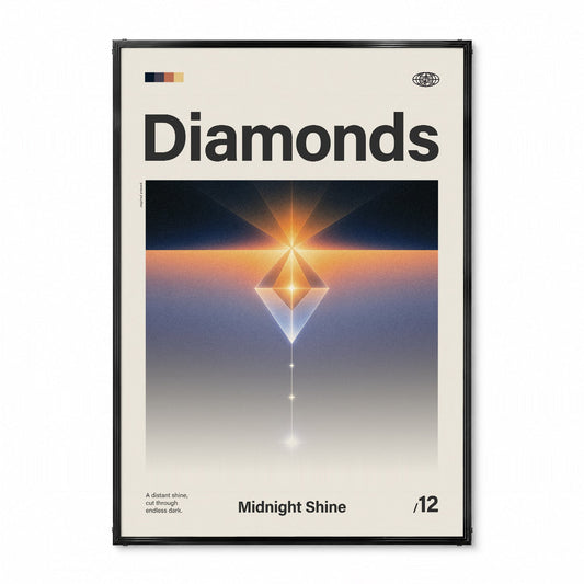 「Diamonds」音楽インスパイア アートポスター - Ink Jp