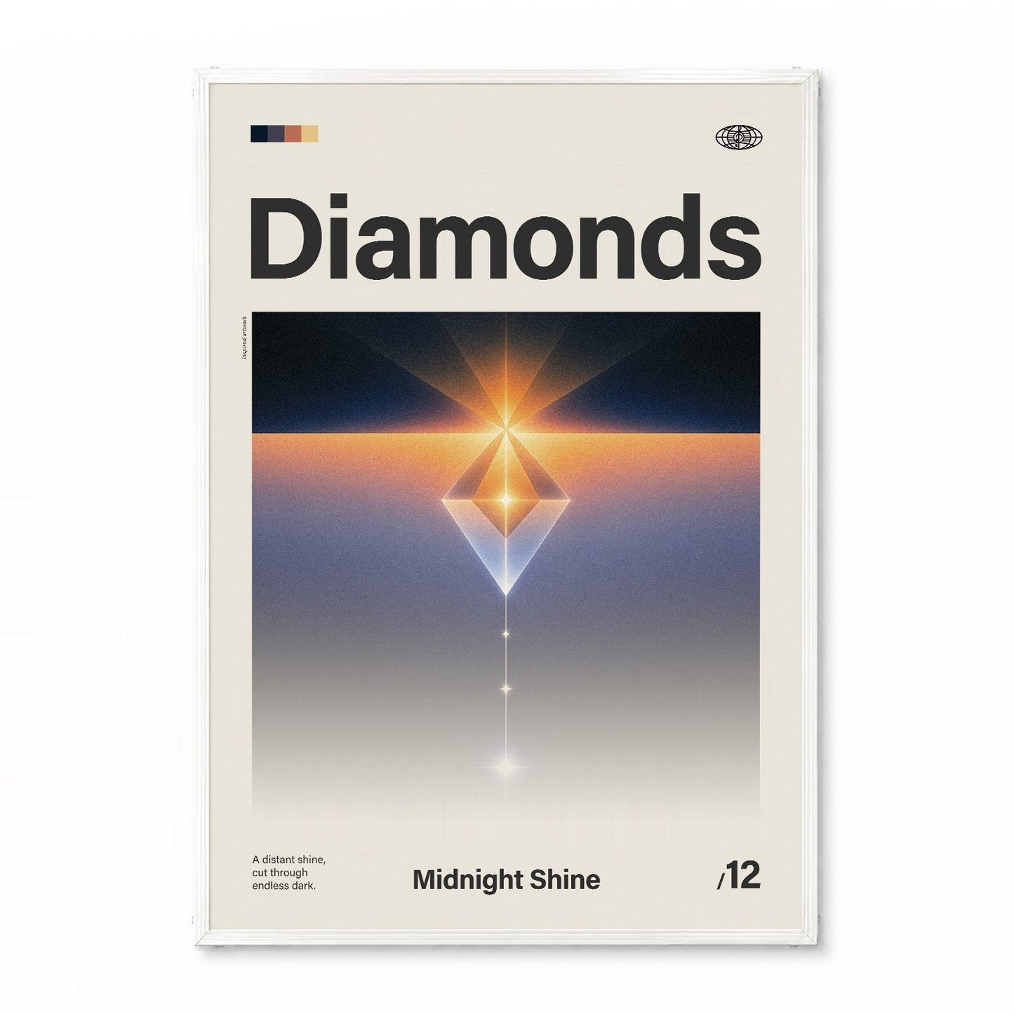 「Diamonds」音楽インスパイア アートポスター - Ink Jp