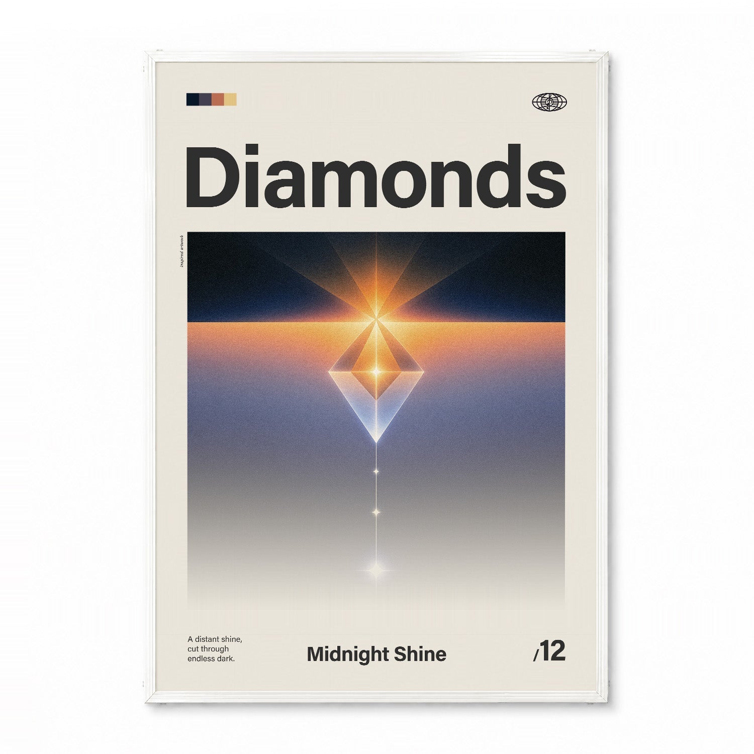 「Diamonds」音楽インスパイア アートポスター - Ink Jp