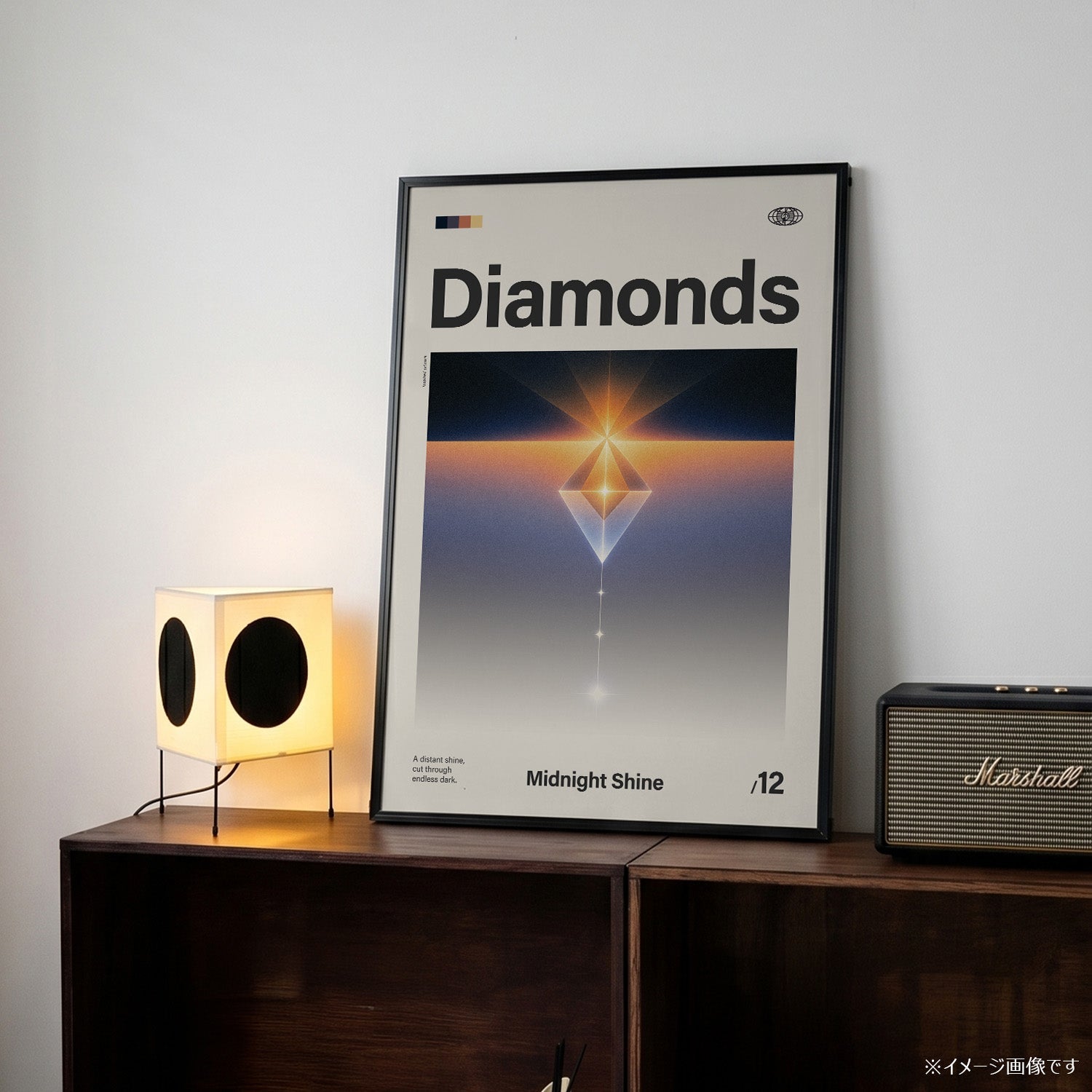 「Diamonds」音楽インスパイア アートポスター - Ink Jp
