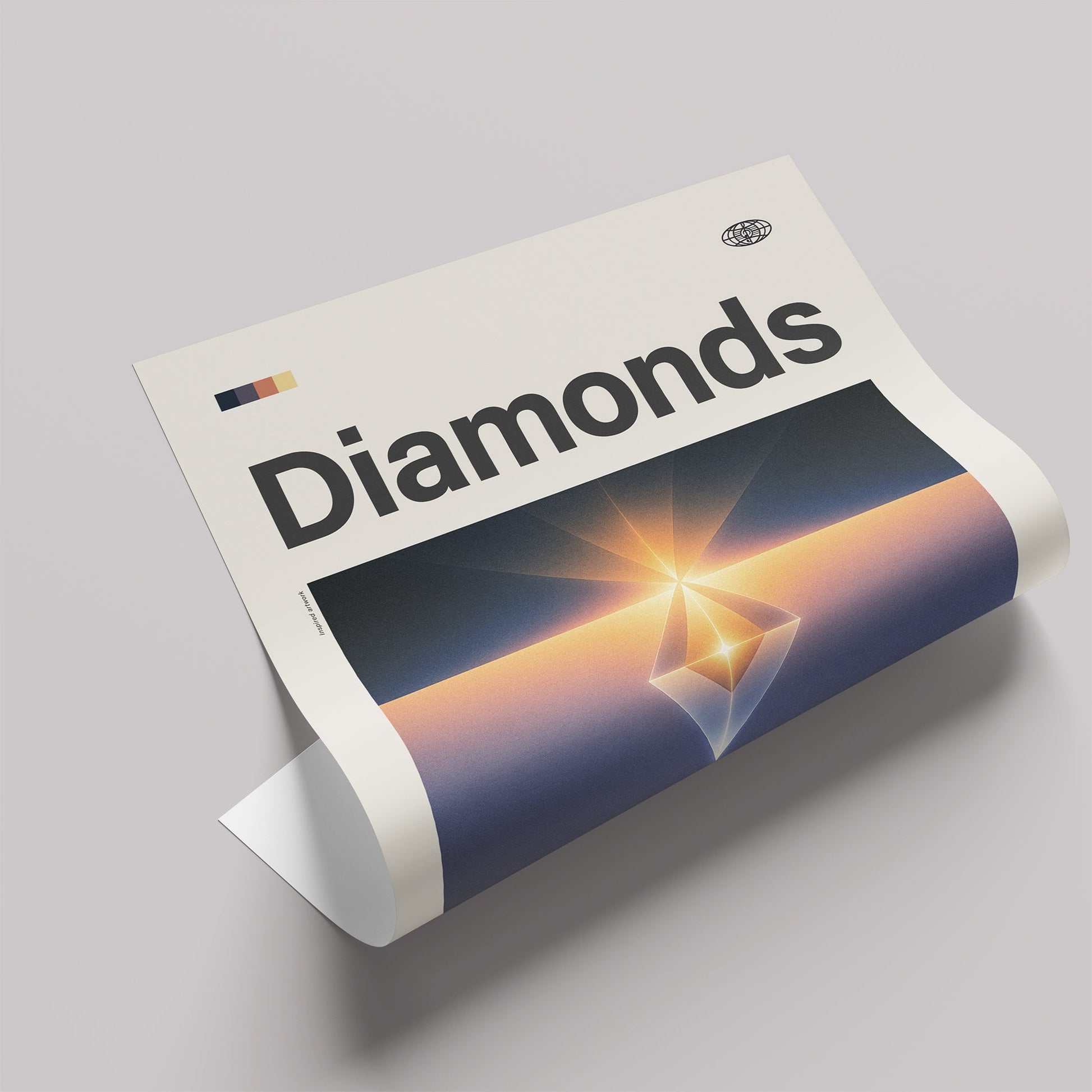 「Diamonds」音楽インスパイア アートポスター - Ink Jp