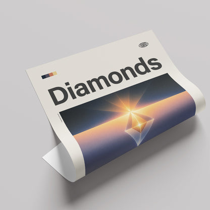 「Diamonds」音楽インスパイア アートポスター - Ink Jp
