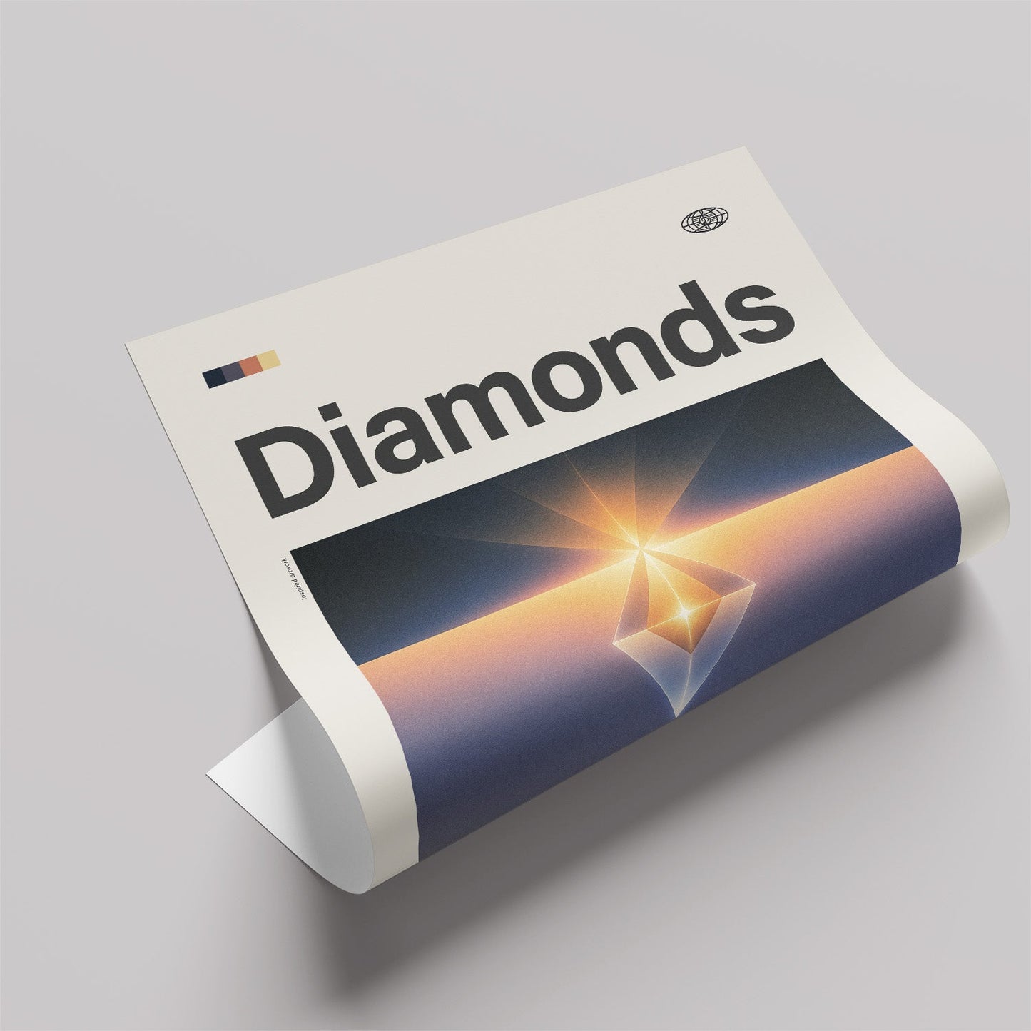 「Diamonds」音楽インスパイア アートポスター - Ink Jp