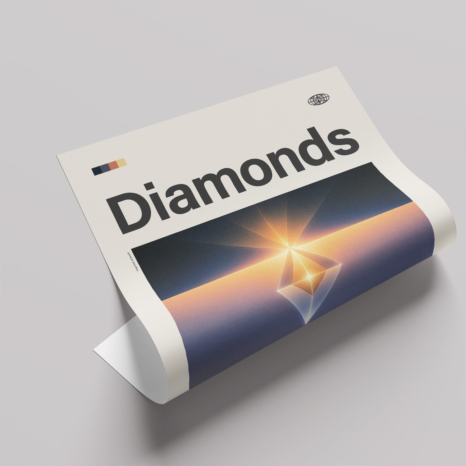 「Diamonds」音楽インスパイア アートポスター - Ink Jp