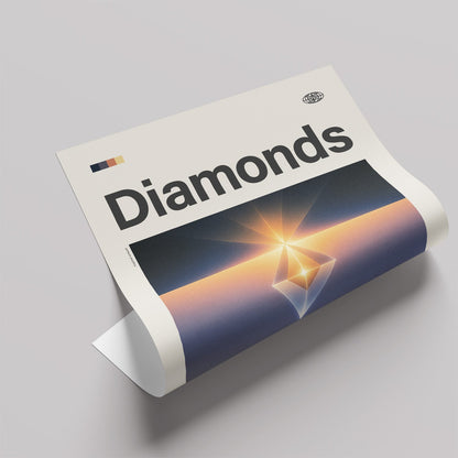 「Diamonds」音楽インスパイア アートポスター - Ink Jp