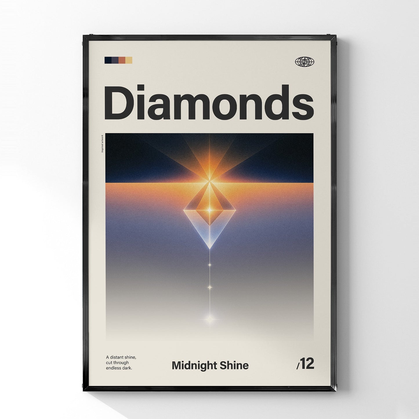「Diamonds」音楽インスパイア アートポスター - Ink Jp