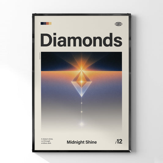 「Diamonds」音楽インスパイア アートポスター - Ink Jp