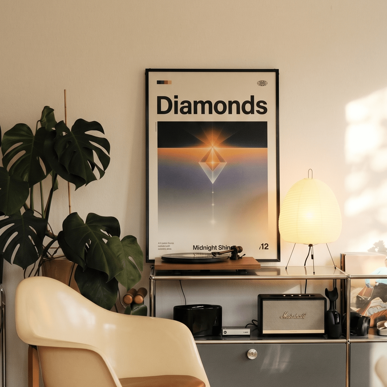 「Diamonds」音楽インスパイア アートポスター - Ink Jp