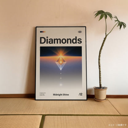 「Diamonds」音楽インスパイア アートポスター - Ink Jp