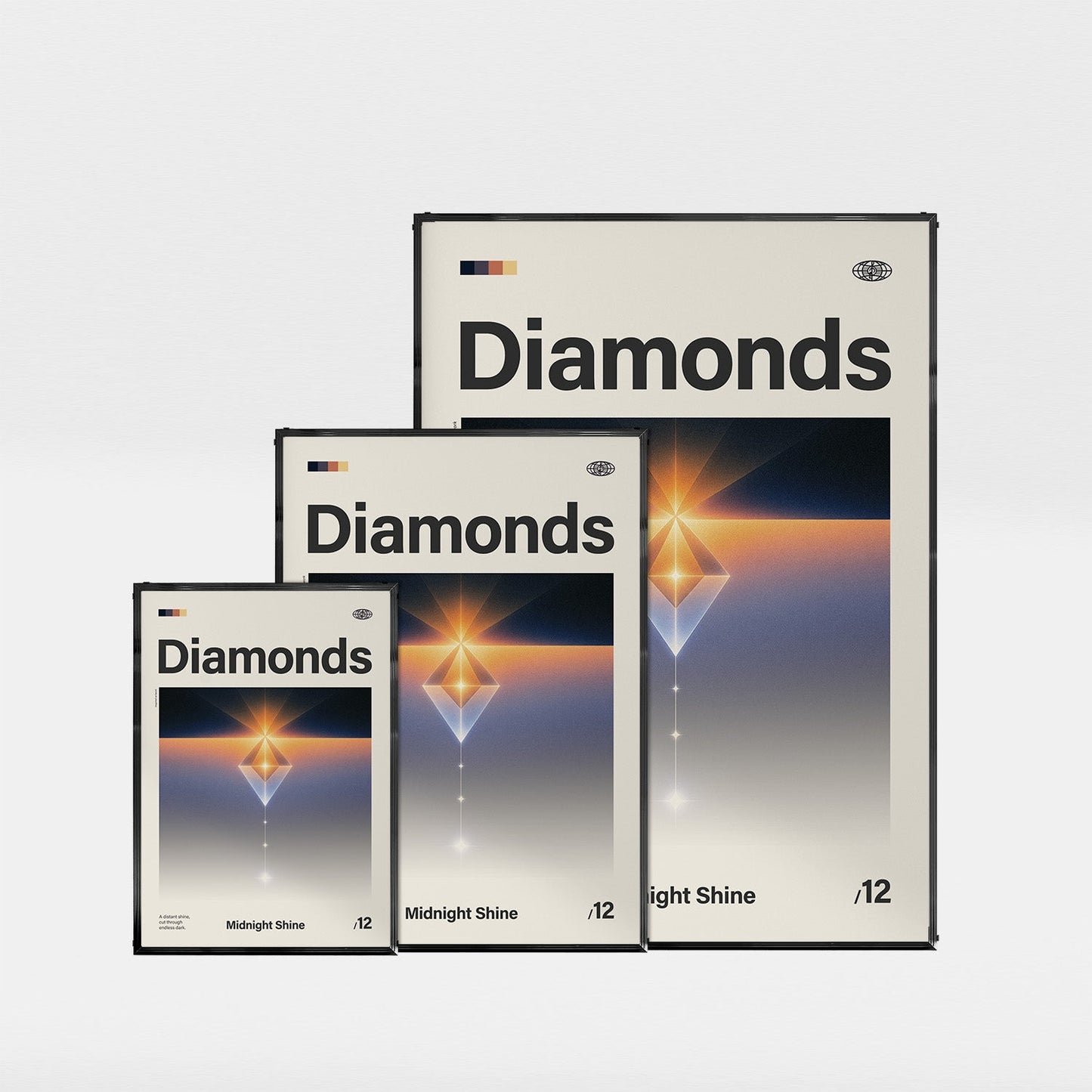 「Diamonds」音楽インスパイア アートポスター - Ink Jp