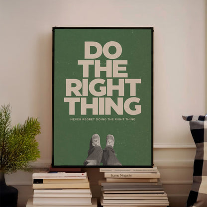「Do the Right Thing」ミニマリストポスター - Ink Jp
