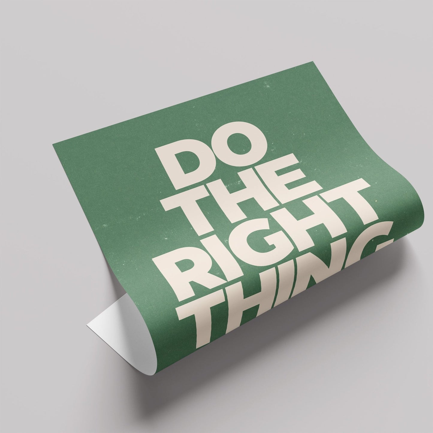 「Do the Right Thing」ミニマリストポスター - Ink Jp