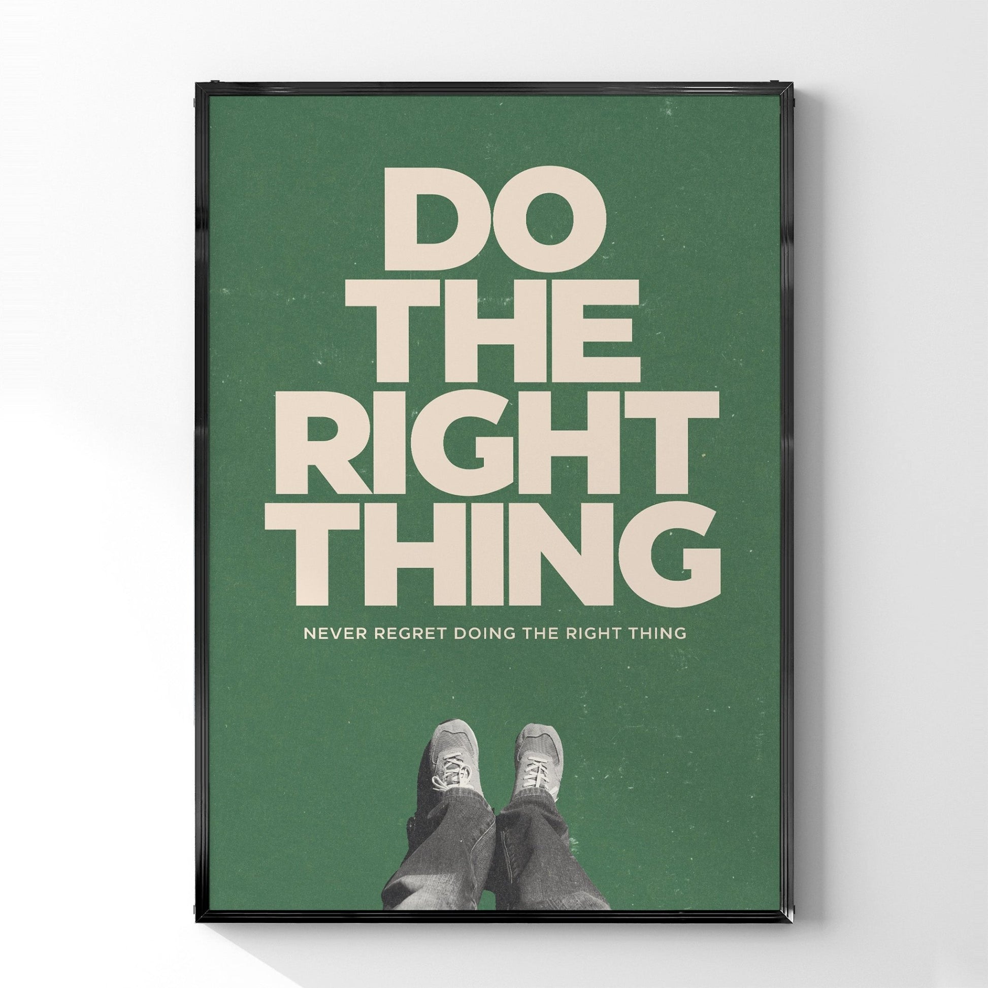 「Do the Right Thing」ミニマリストポスター - Ink Jp