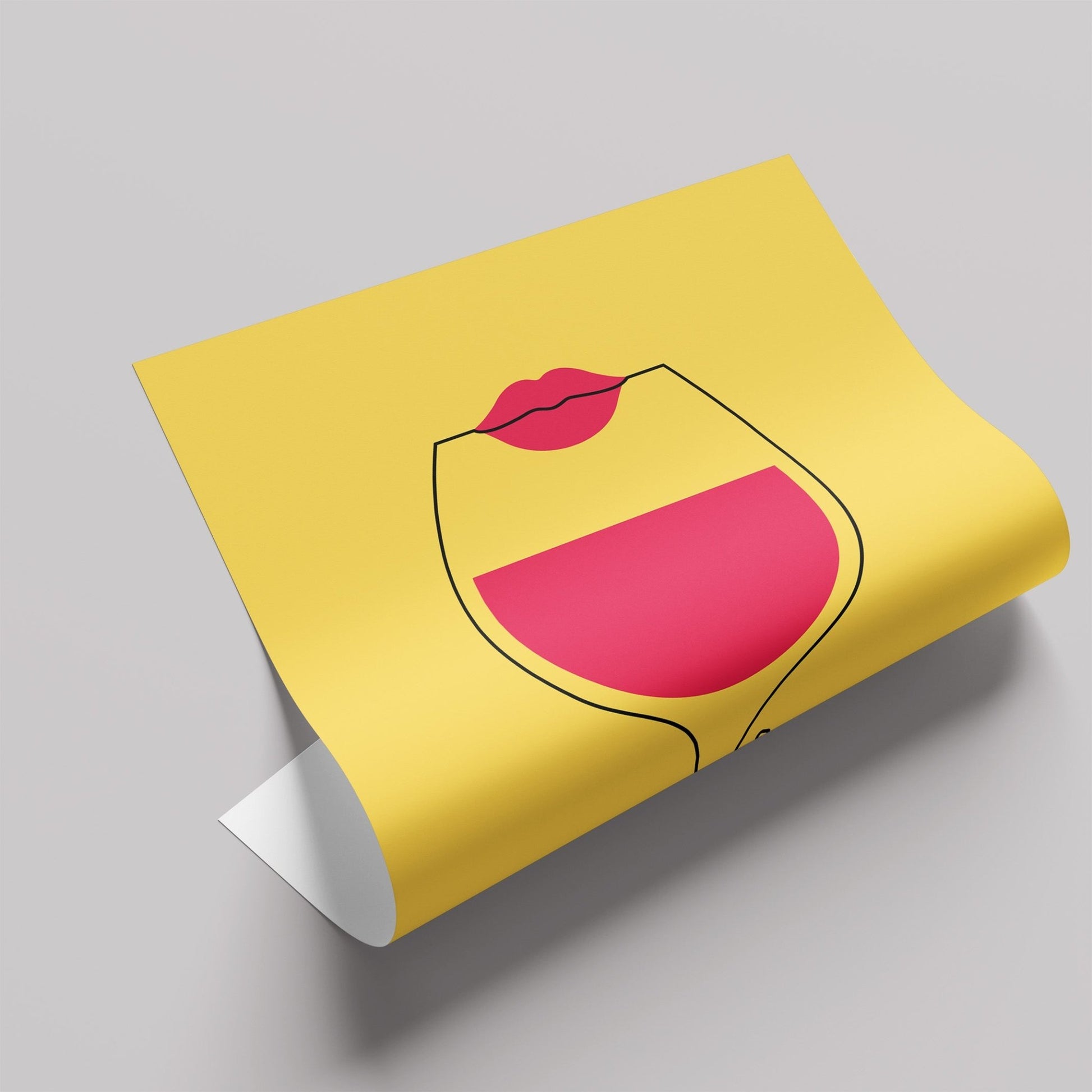 「Drink with me」グラフィックアートポスター - Ink Jp