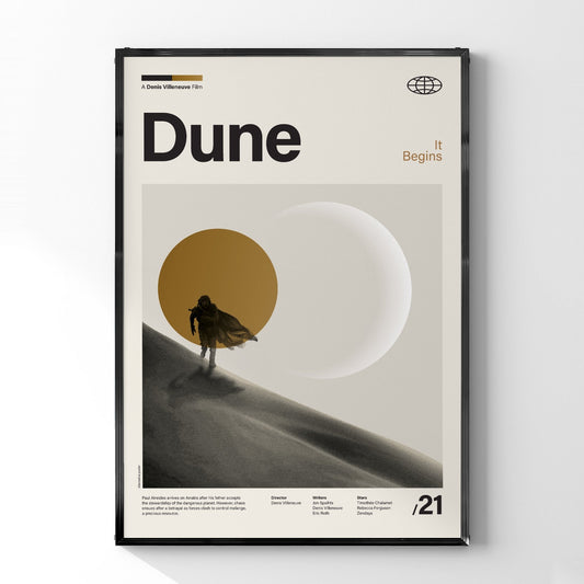 「DUNE/デューン 砂の惑星」ミニマリストアートポスター - Ink Jp