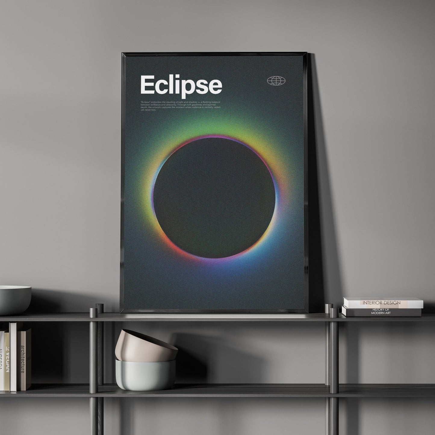 「Eclipse」グラデーションアートポスター - Ink Jp