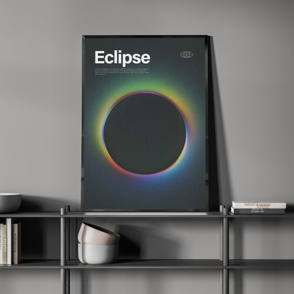 「Eclipse」グラデーションアートポスター - Ink Jp
