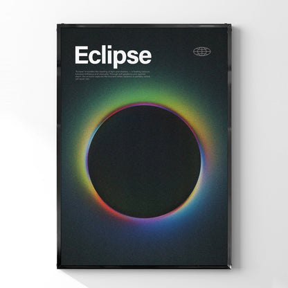 「Eclipse」グラデーションアートポスター - Ink Jp