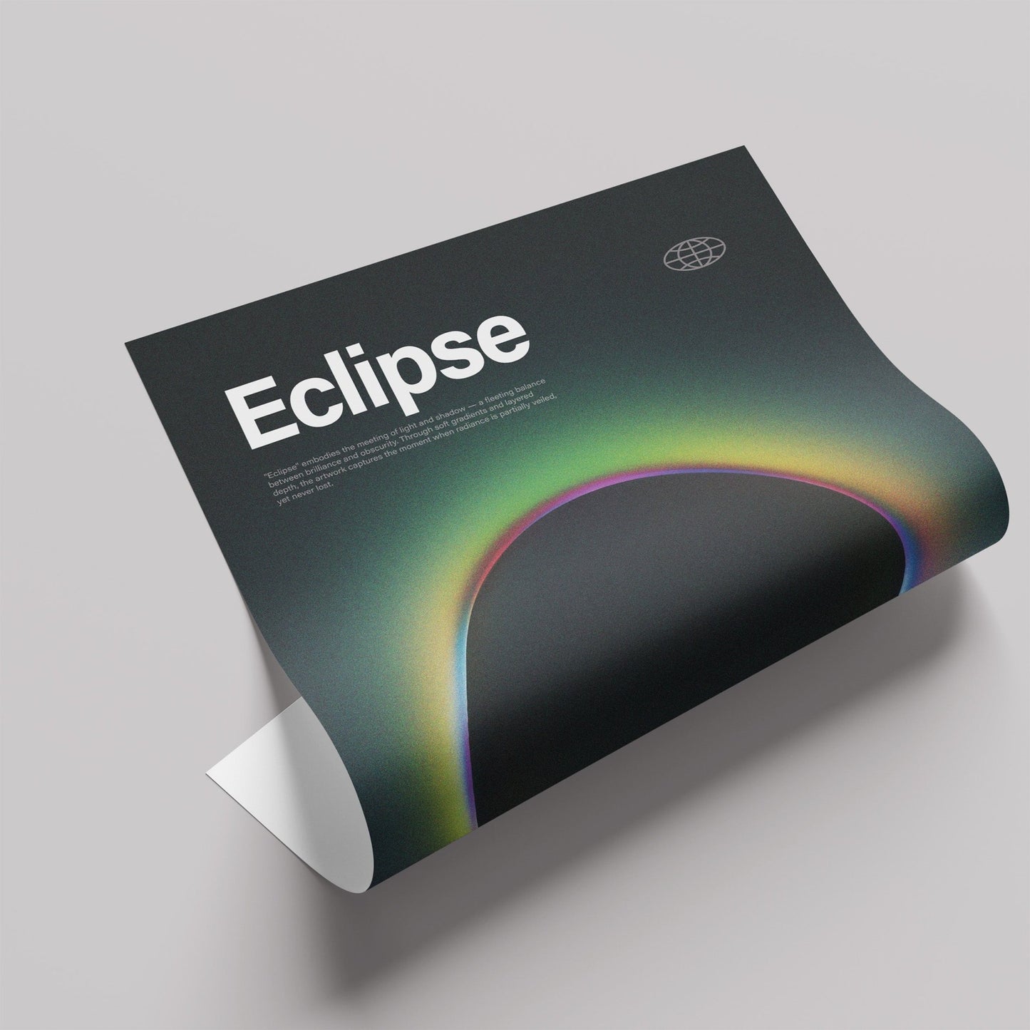 「Eclipse」グラデーションアートポスター - Ink Jp