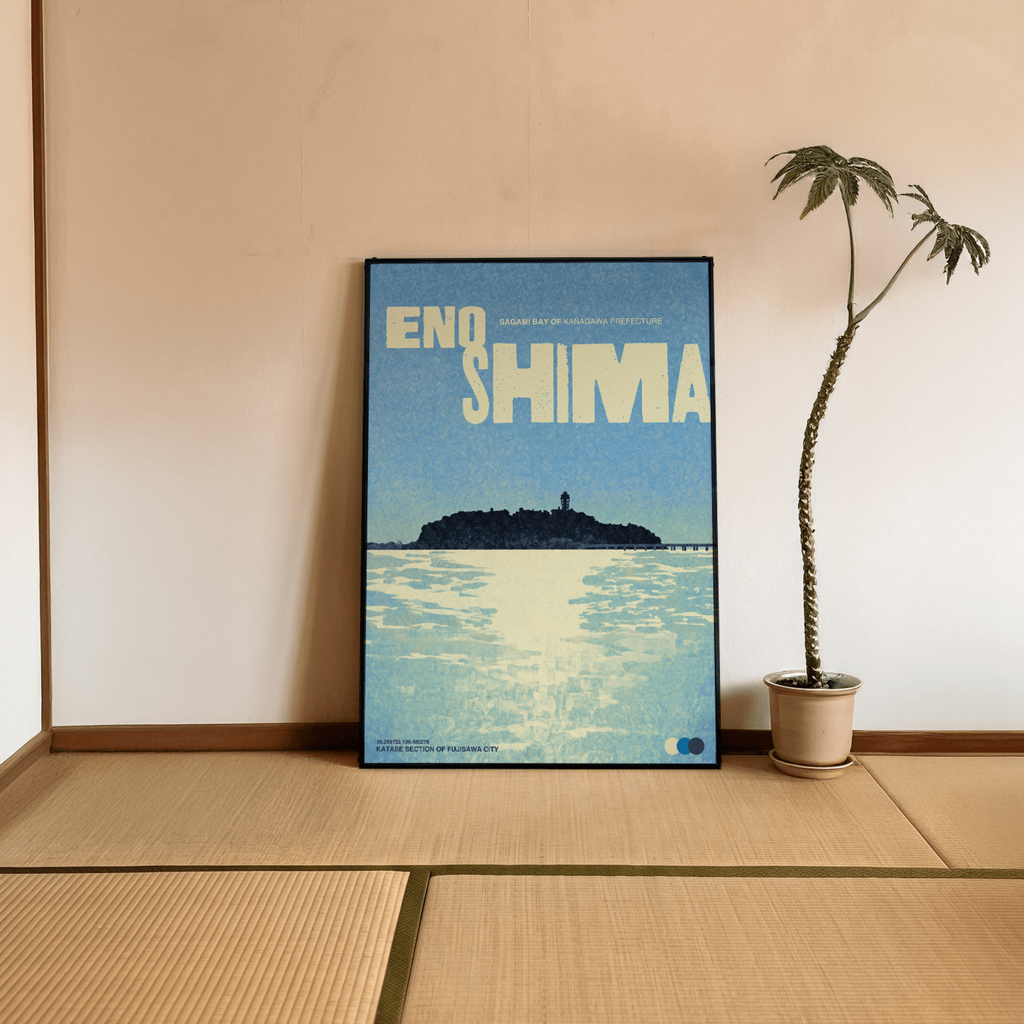 「ENOSHIMA」ヴィンテージトラベルポスター - Ink Jp