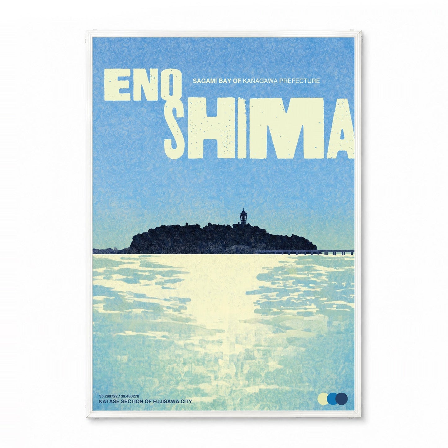「ENOSHIMA」ヴィンテージトラベルポスター - Ink Jp