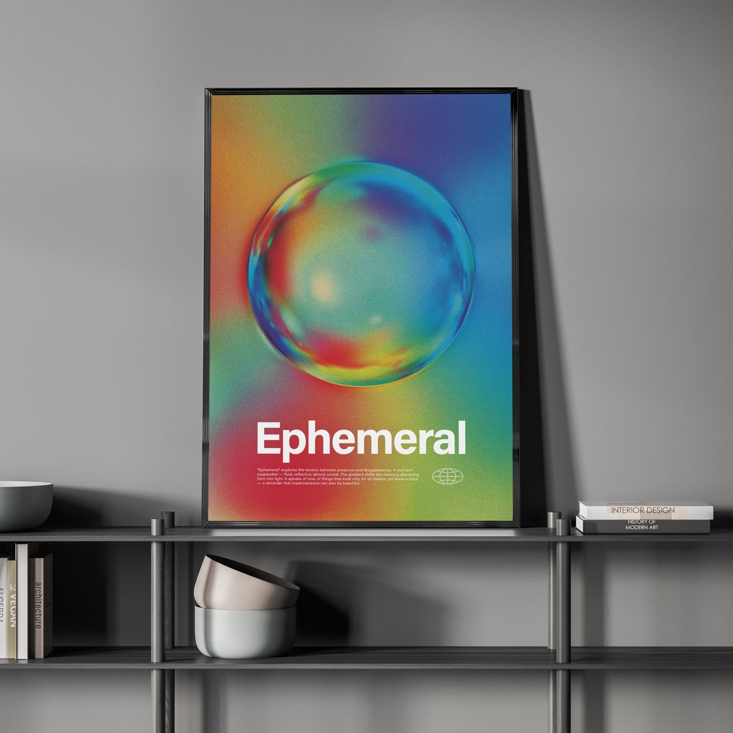 「Ephemeral」グラデーションアートポスター - Ink Jp