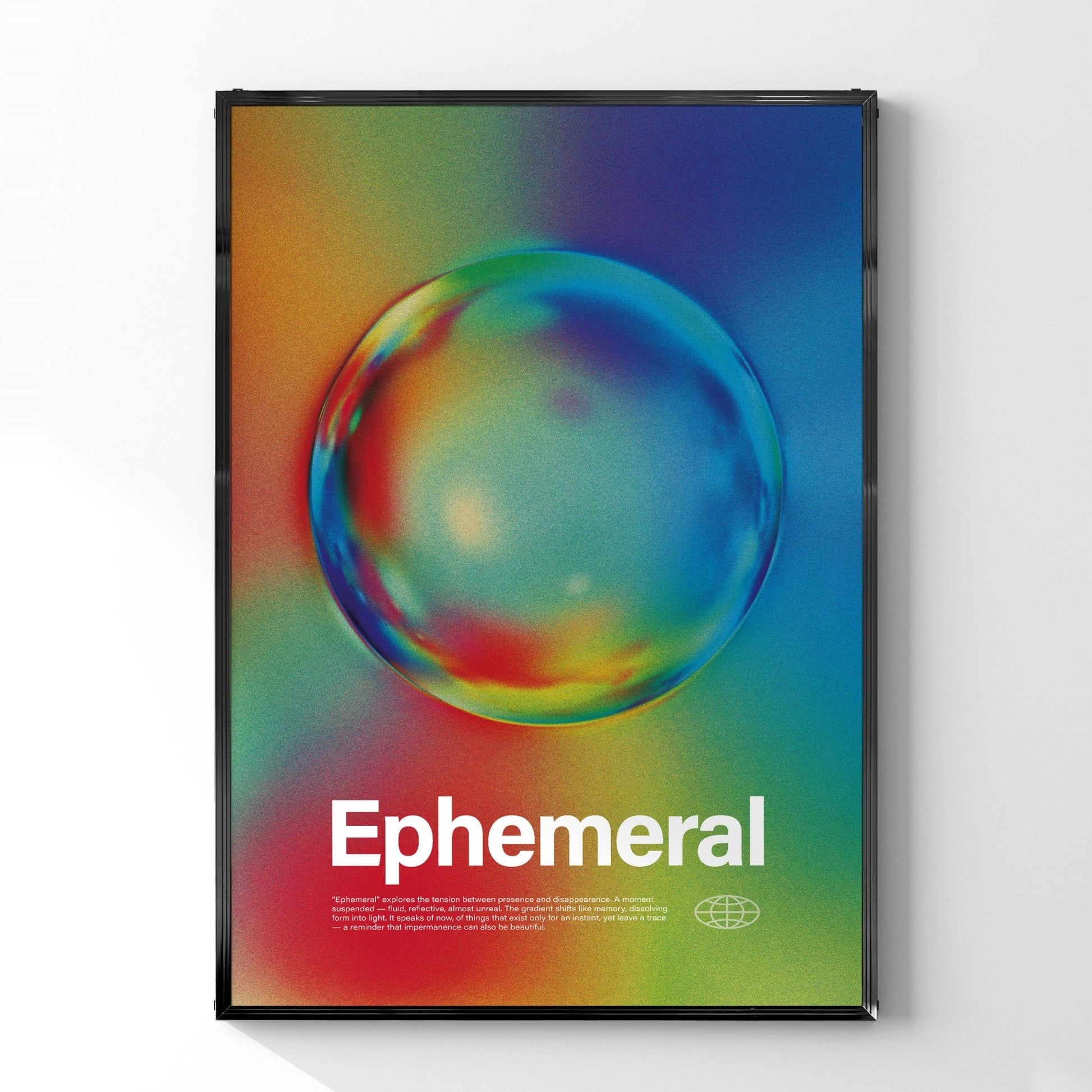 「Ephemeral」グラデーションアートポスター - Ink Jp