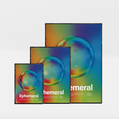 「Ephemeral」グラデーションアートポスター - Ink Jp