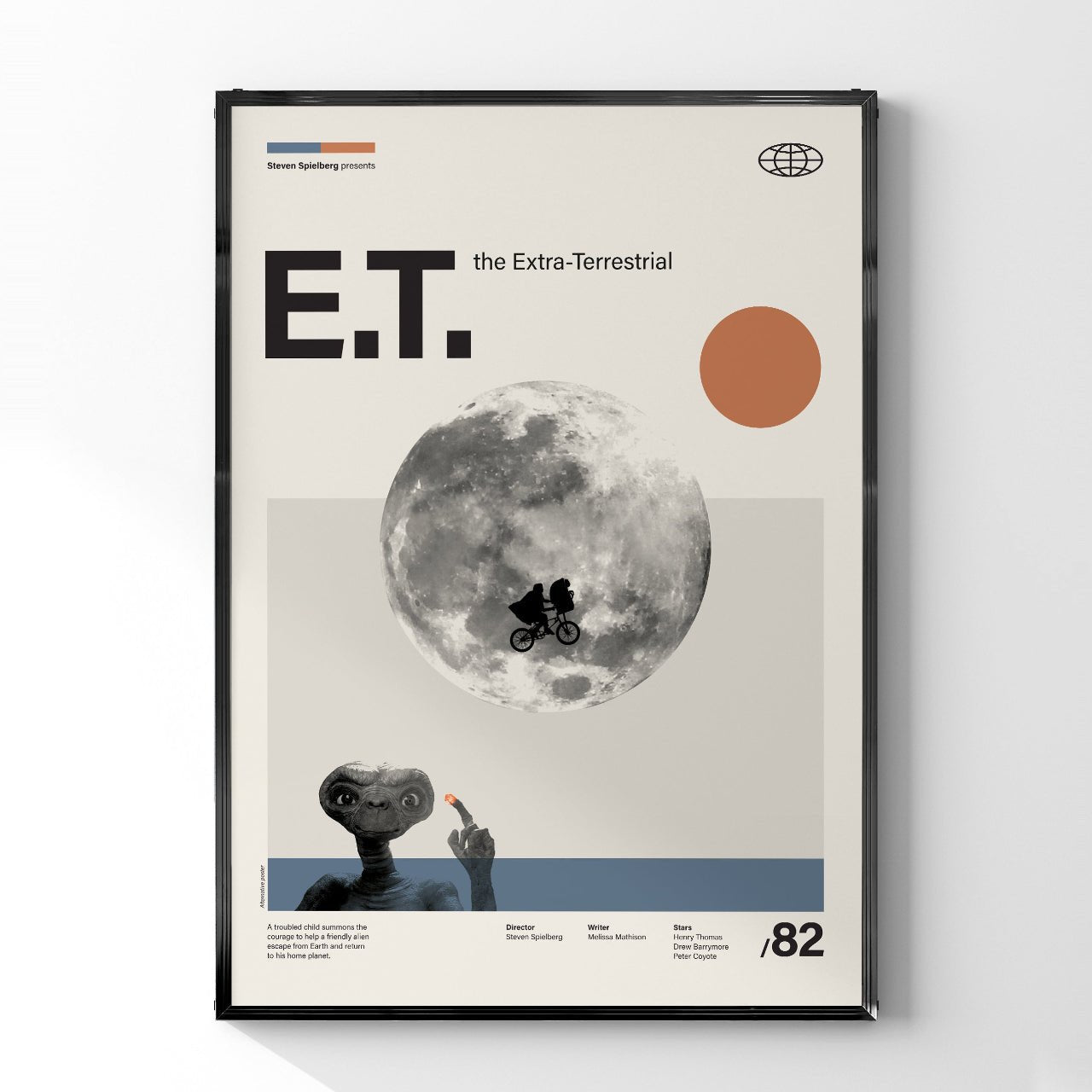 「E.T.」ミニマリストアートポスター - Ink Jp