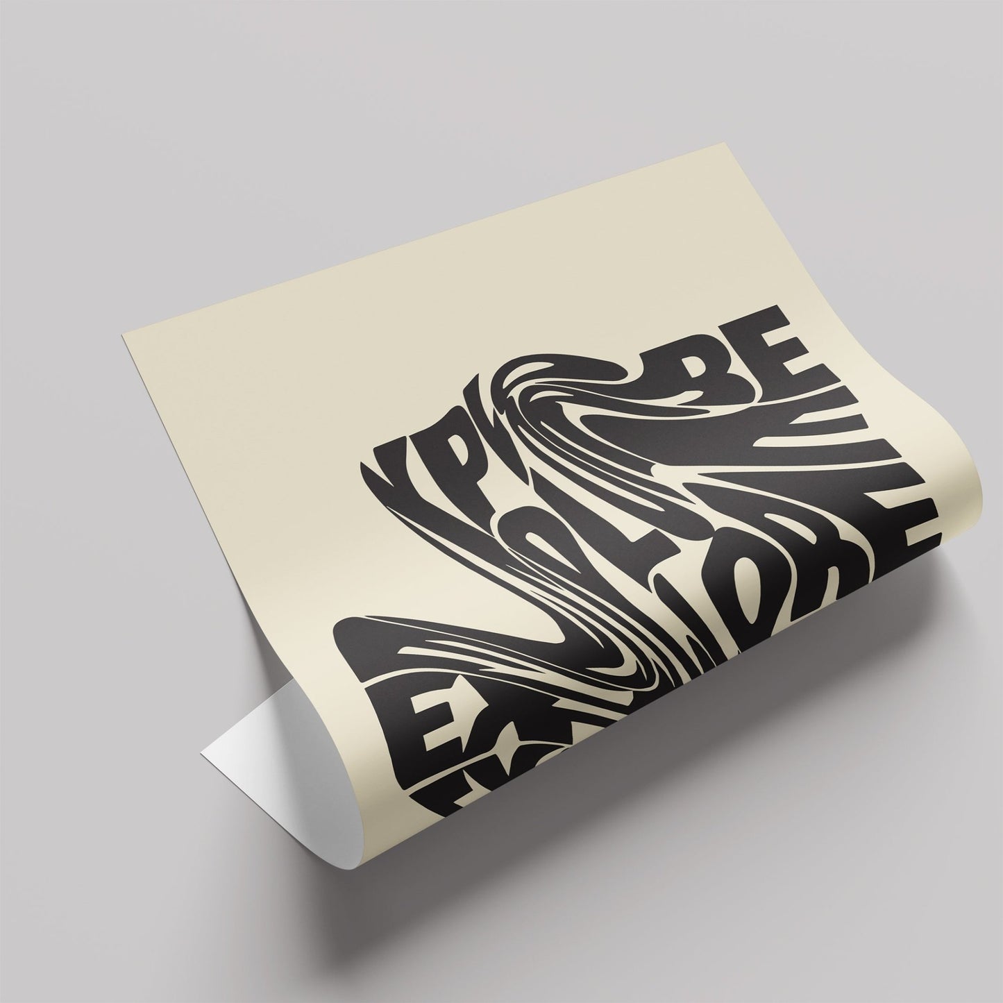 「EXPLORE」タイポグラフィグラフィックアートポスター - Ink Jp