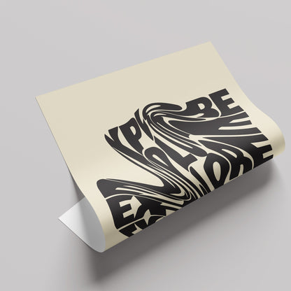 「EXPLORE」タイポグラフィグラフィックアートポスター - Ink Jp