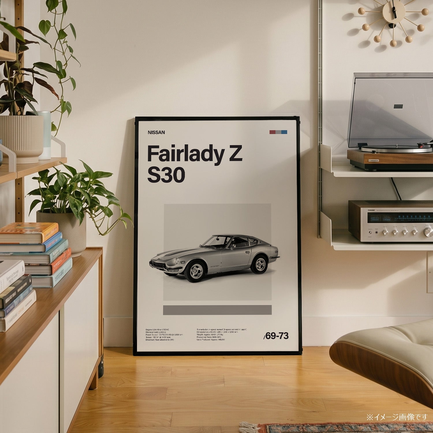 Fairlady Z S30 ミニマリストアートポスター - Ink Jp