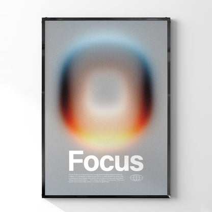 「Focus」グラデーションアートポスター - Ink Jp