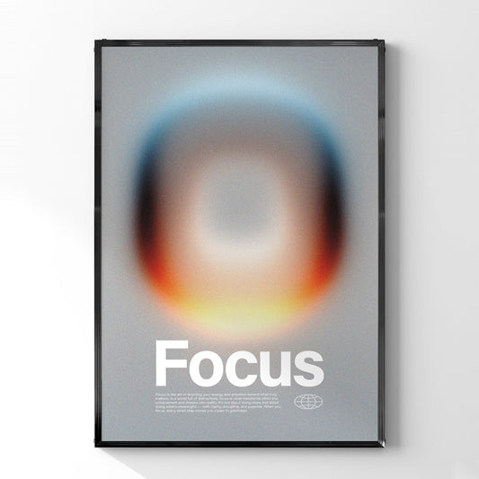 「Focus」グラデーションアートポスター - Ink Jp