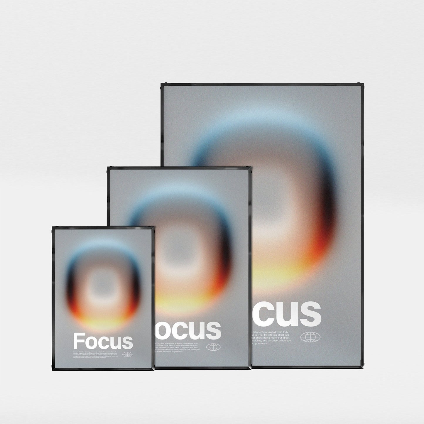 「Focus」グラデーションアートポスター - Ink Jp