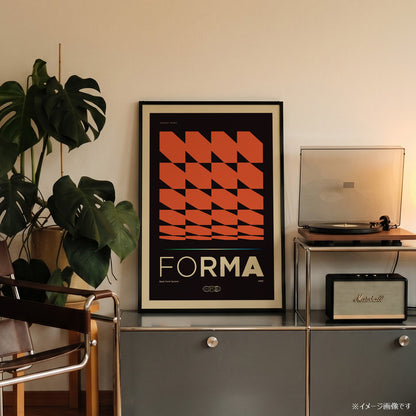 「FORMA 002 Vintage Series」グラフィックアートポスター - Ink Jp