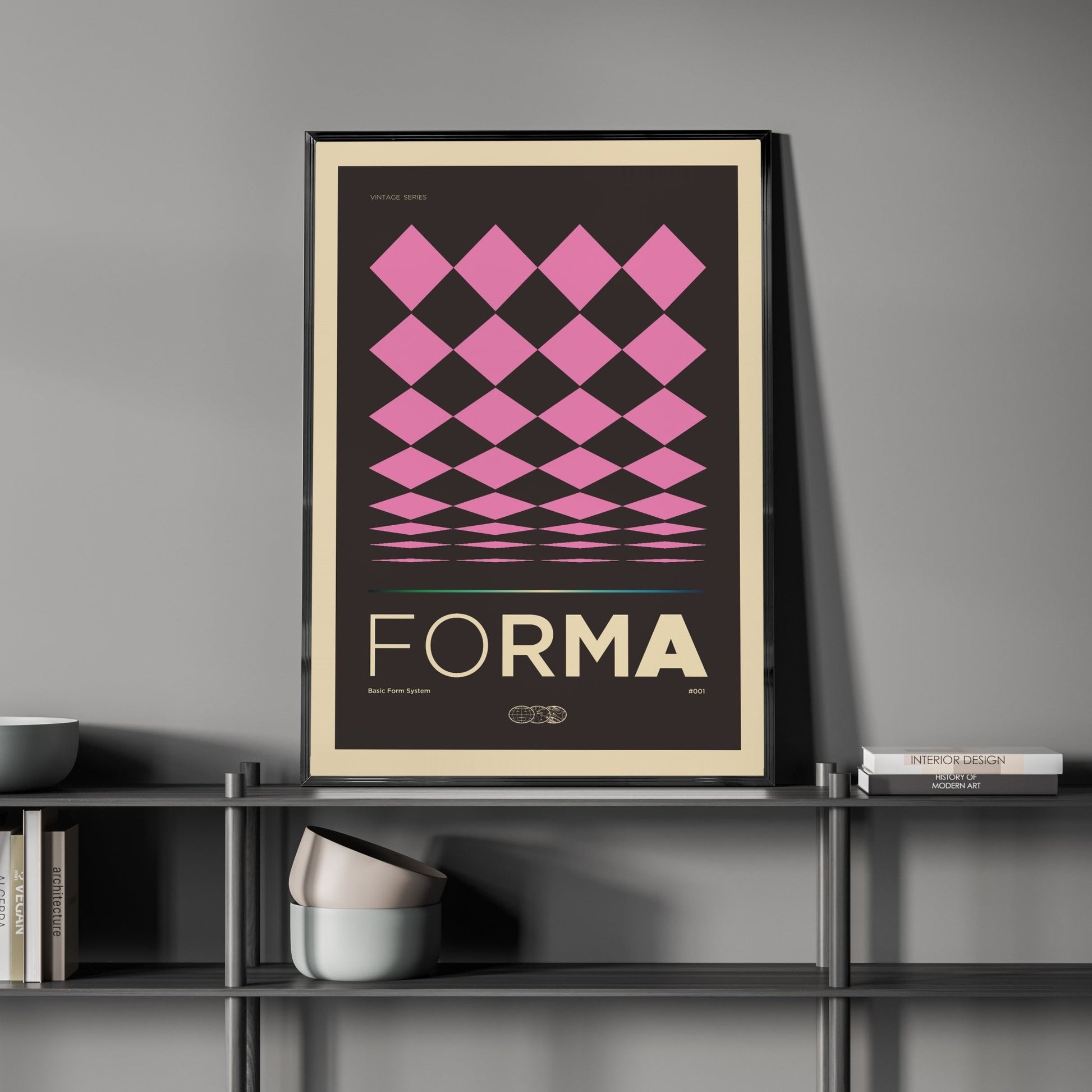 「FORMA」アブストラクトポスター01 - Ink Jp
